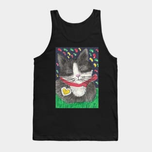 Jelly Bean cat tuxedo Tank Top